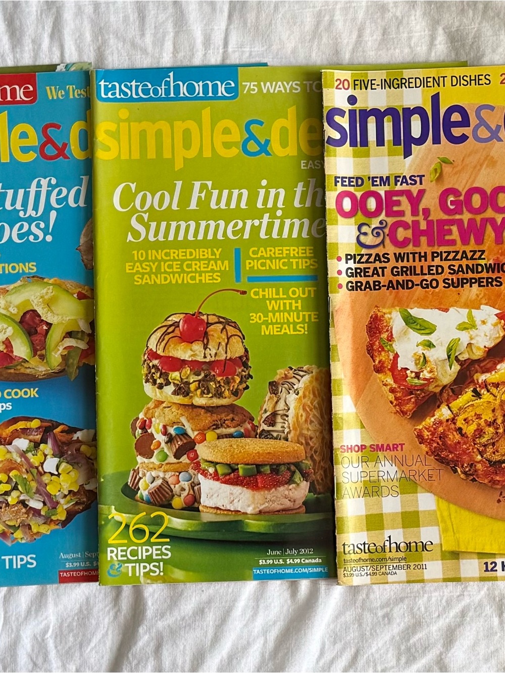 Taste of Home Simple & Delicious Lot of 8Cooking Magazine, Illustrated/ 2010-13